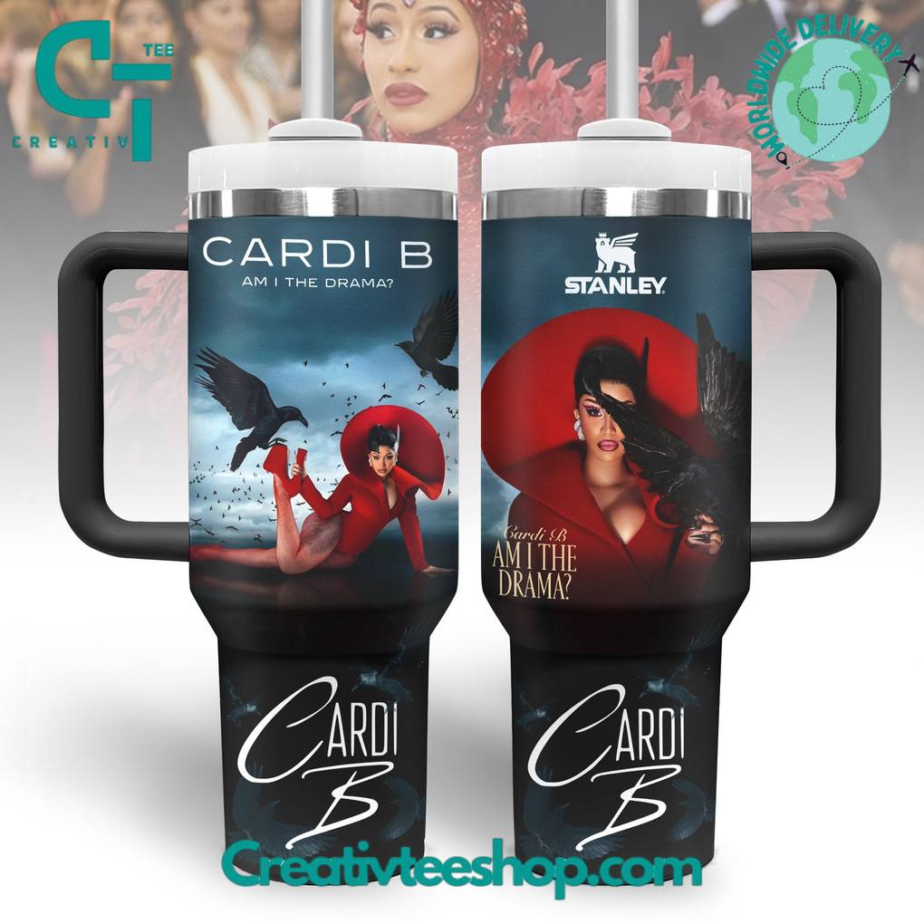 Cardi B Am I The Drama Special Tumbler 40oz with Handle