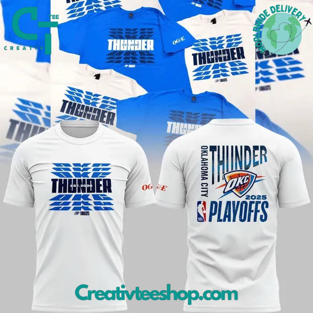 Oklahoma City Thunder NBA Finals 2025 “Thunder Up” Special New Shirt