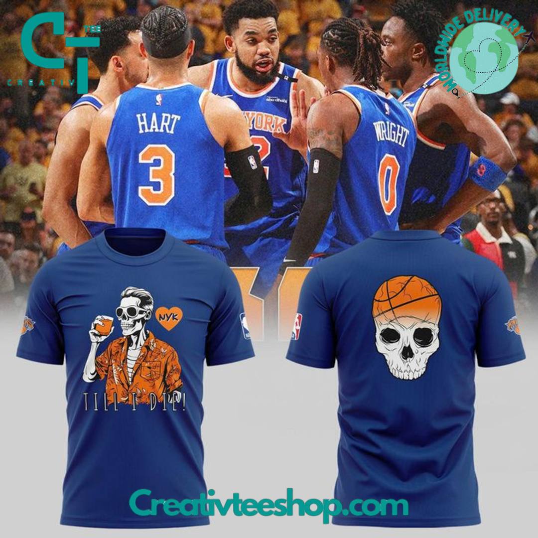 New York Knicks “Till I Die” Special Blue Tee