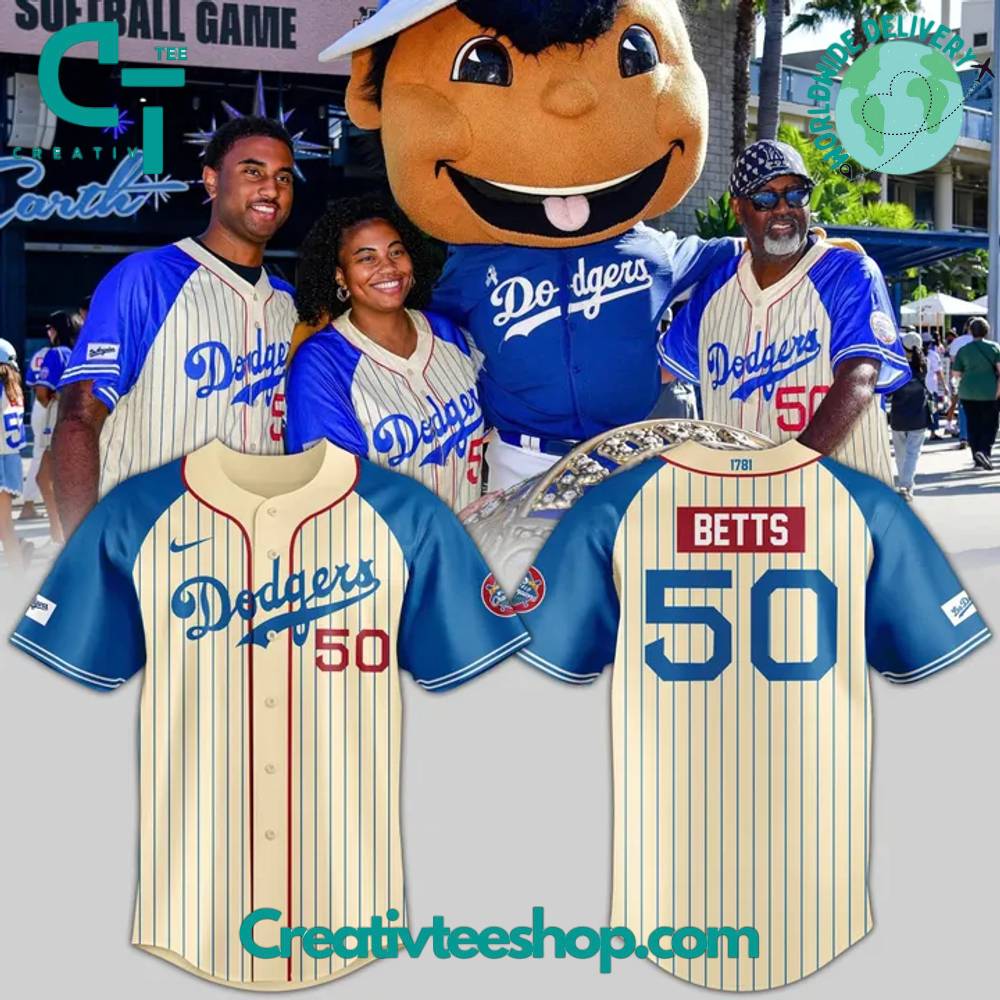Los Angeles Dodgers Black Heritage Night Special Stripes Baseball Jersey