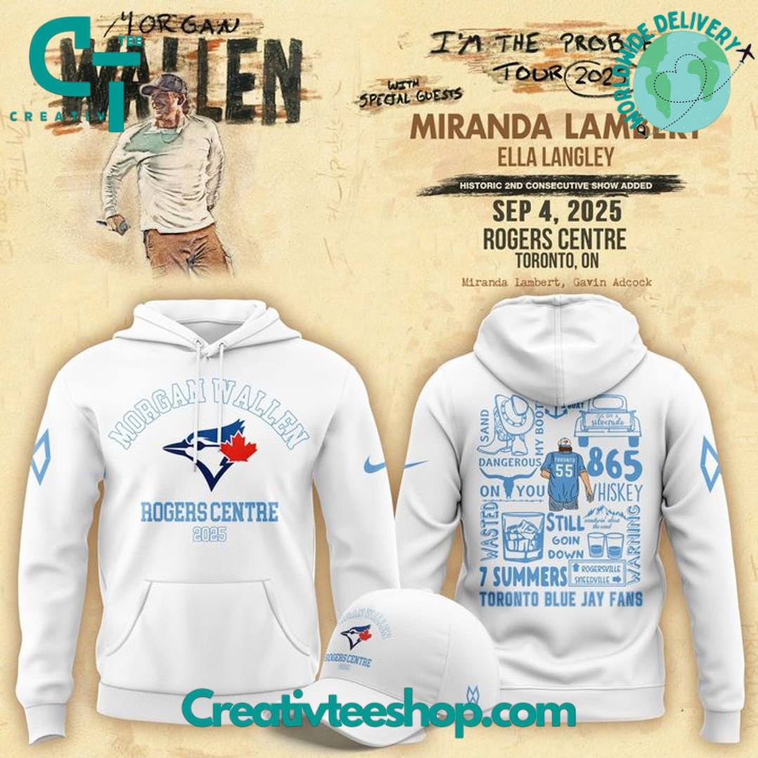 Toronto Blue Jays x Morgan Wallen “I’m The Problem Tour” 2025 Special Hoodie