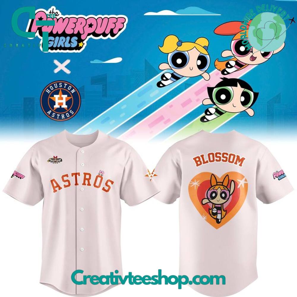 Houston Astros x The Powerpuff Girls Baseball Jersey