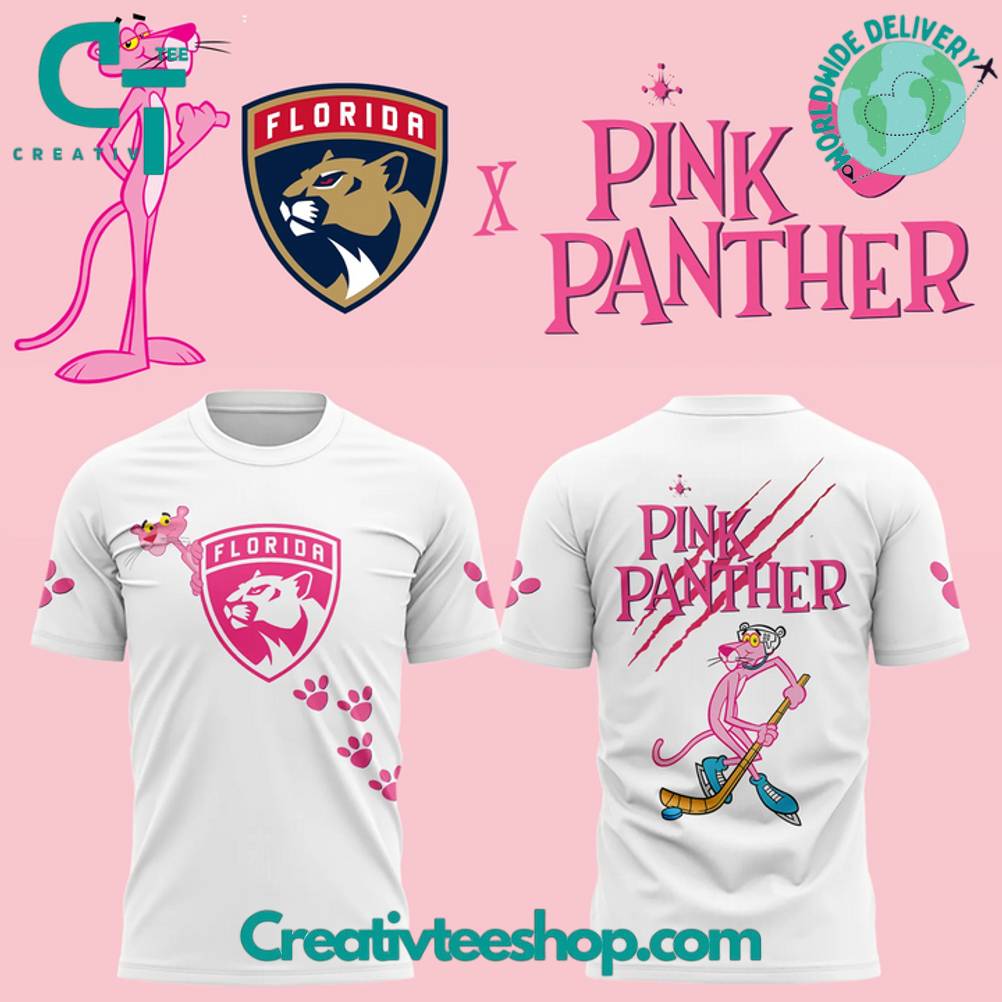 Florida Panthers x Pink Panthers Special White Tee
