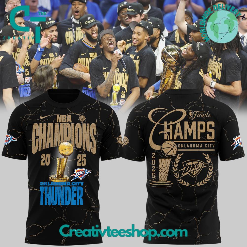Oklahoma City Thunder 2025 NBA Finals Champs Shirt