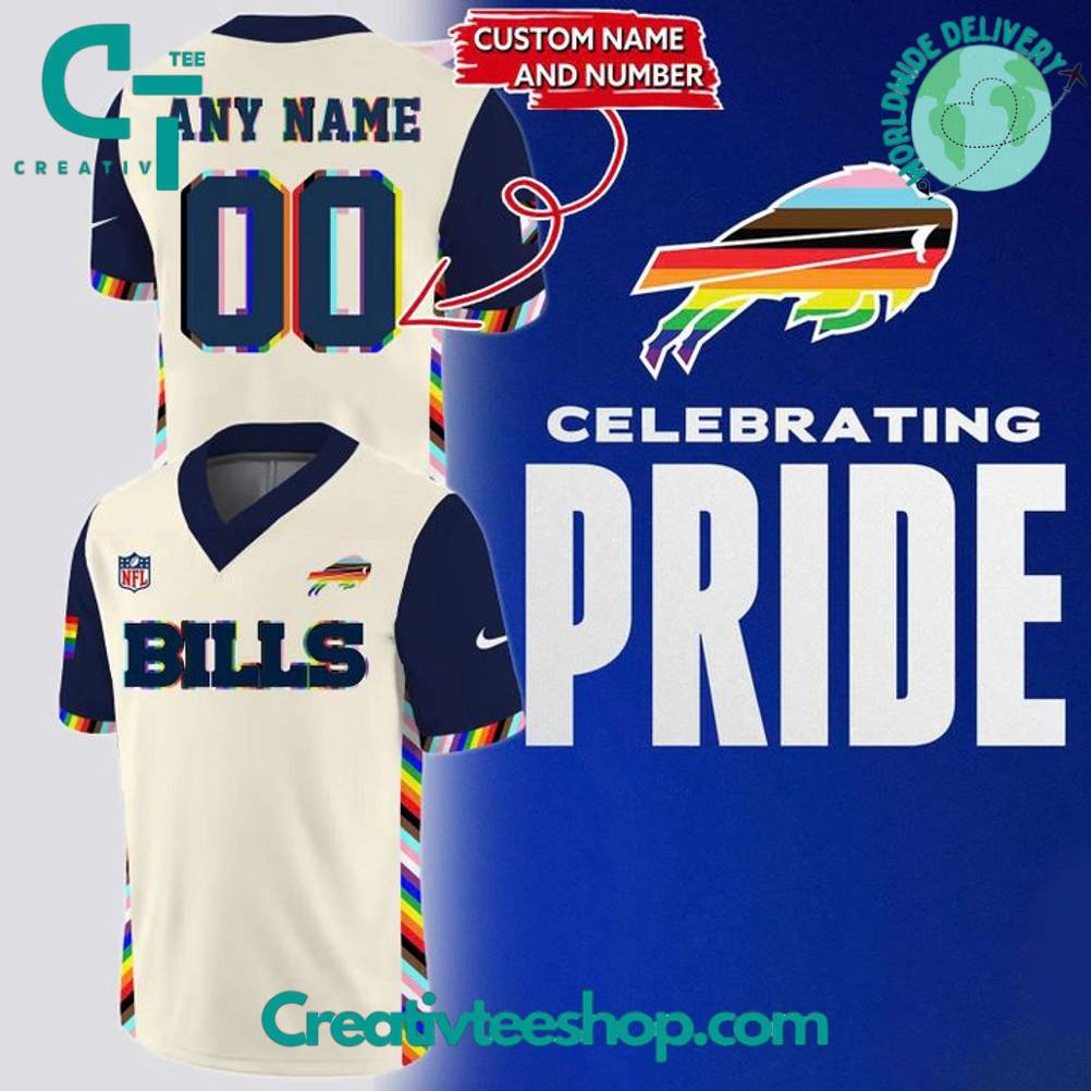 Buffalo Bills x Celebrate Pride Month 2025 Personalized Football Jersey