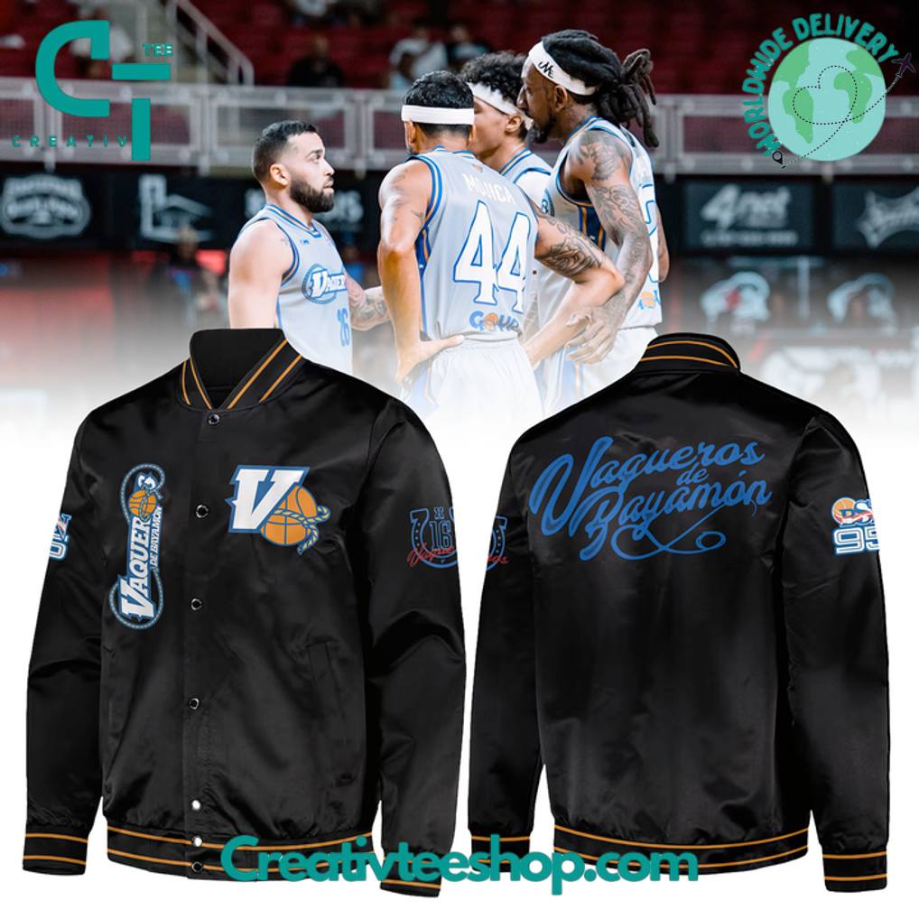 Vaqueros de Bayamón BSN 2025 Special Edition Black Bomber Jacket