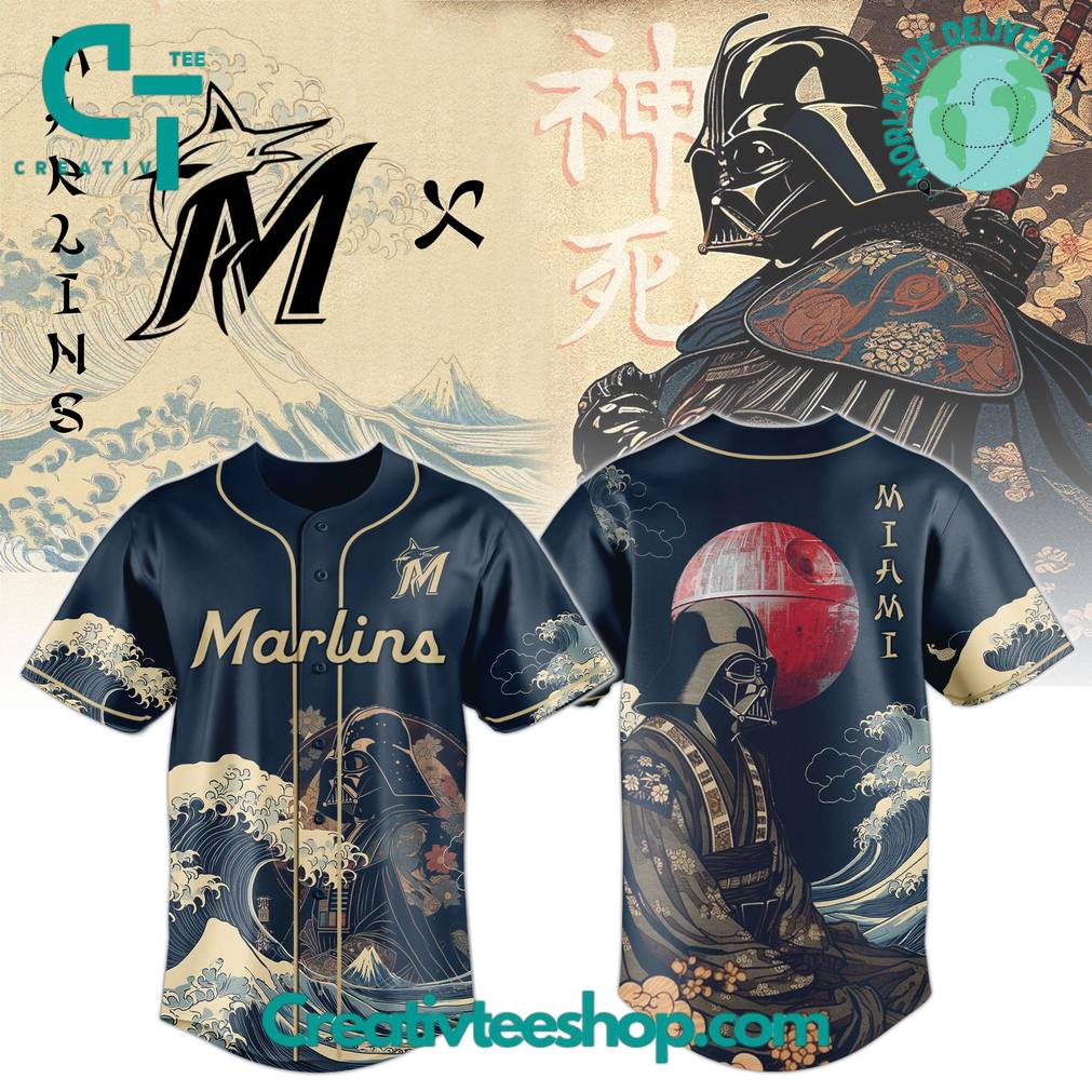 Miami Marlins x Lord Vader Japan Edition 2025 Baseball Jersey