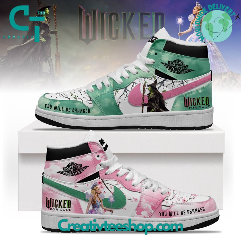Wicked “You will be Changed For Good” Special Air Jordan 1 Sneaker