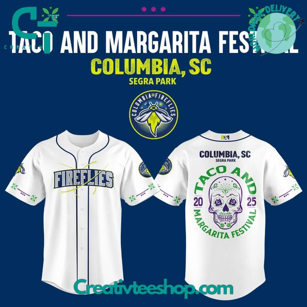 Columbia Fireflies Margarita Festival Special Edition Baseball Jersey