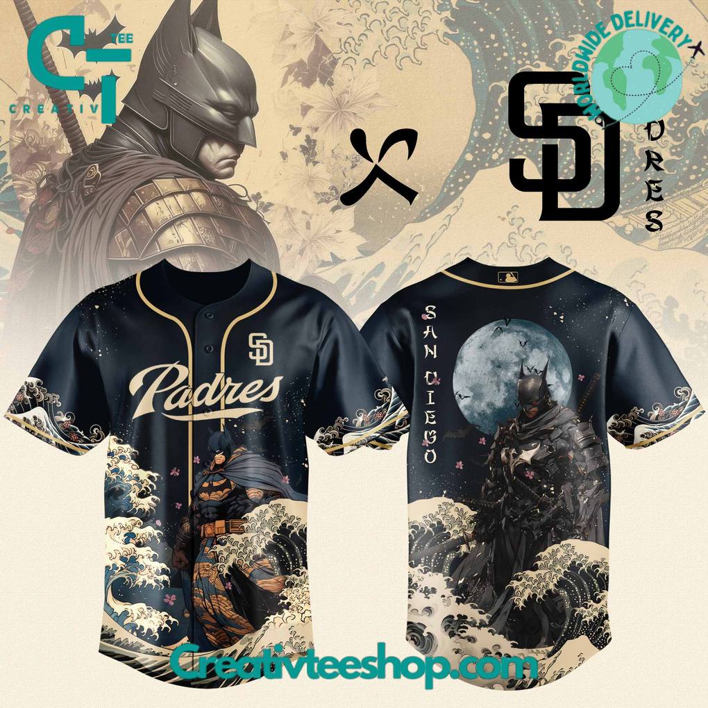 San Diego Padres x Batman Night Collaboration Special Baseball Jersey