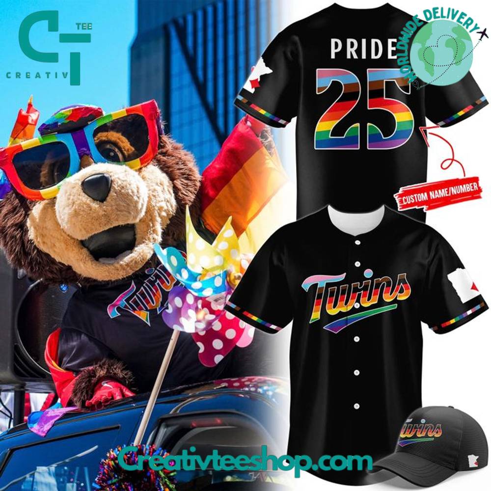 Minnesota Twins Pride Month 2025 Personalized Baseball Jersey