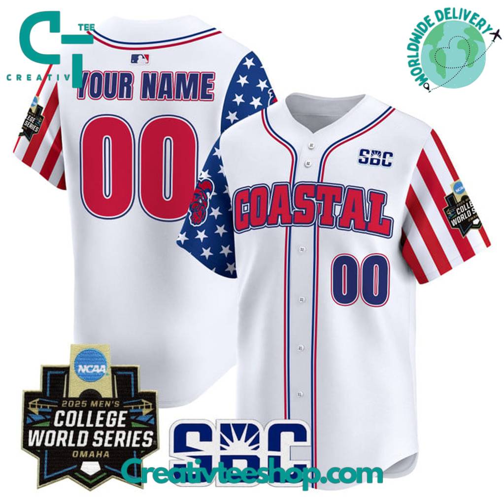 Coastal Carolina Chanticleers 2025 Independence Day Special Baseball Jersey