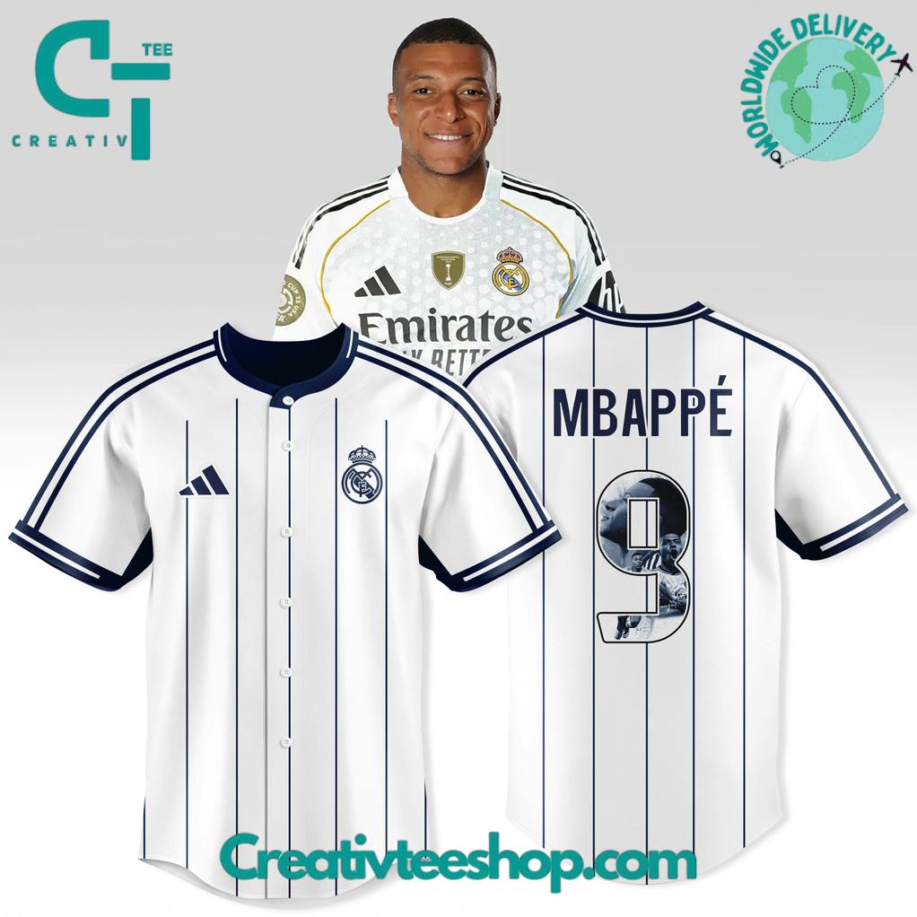 Real Madrid Baseball Style Special Edition Jersey