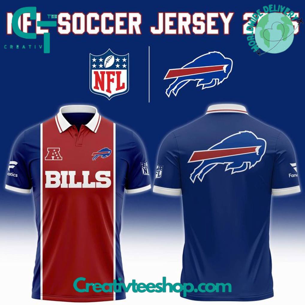 Buffalo Bills NFL 2025 Football x Football Polo