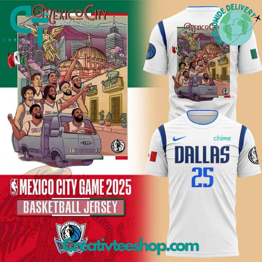 Dallas Mavericks x Mexico City Game 2025 Special Tee