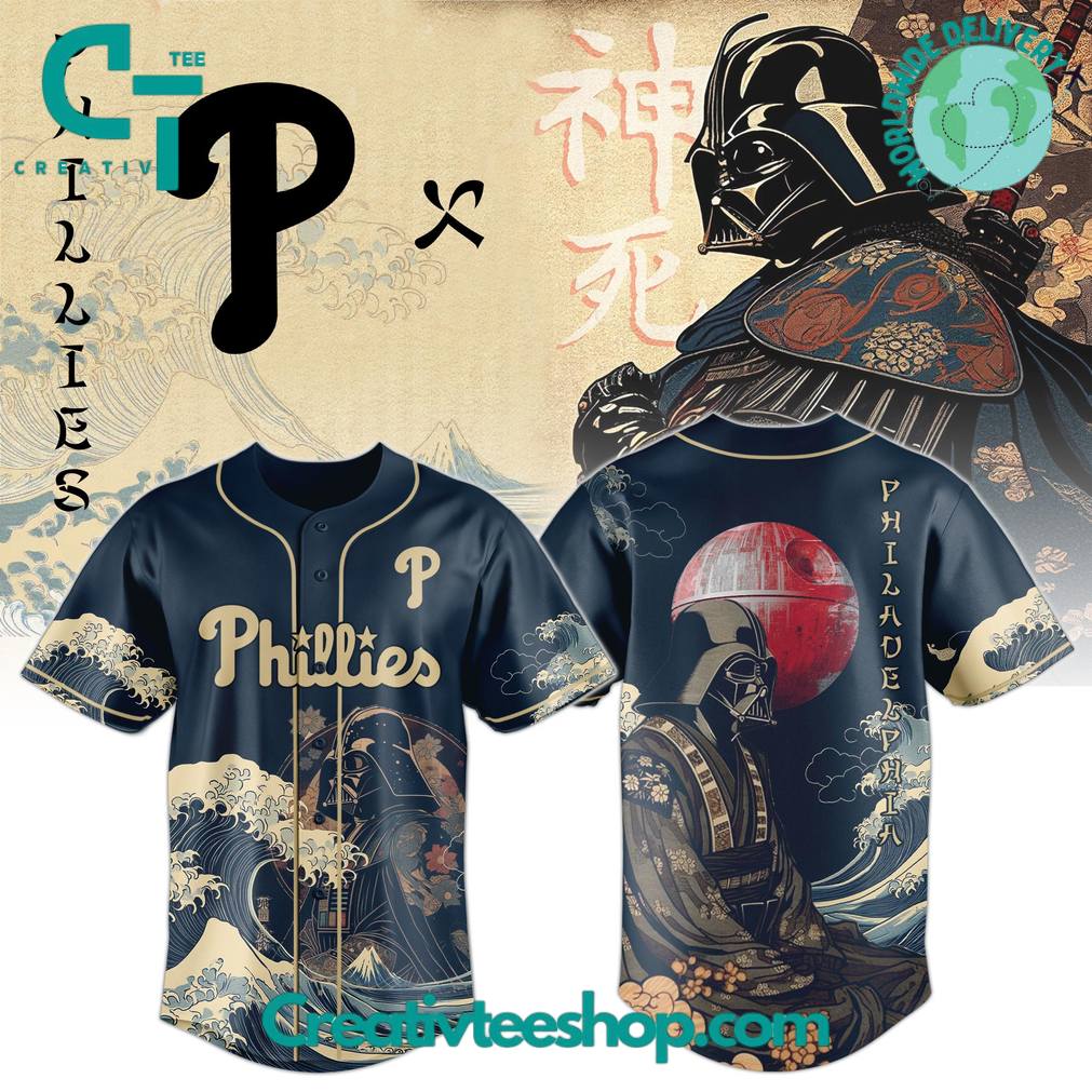 Philadelphia Phillies x Lord Vader Japan Edition 2025 Baseball Jersey