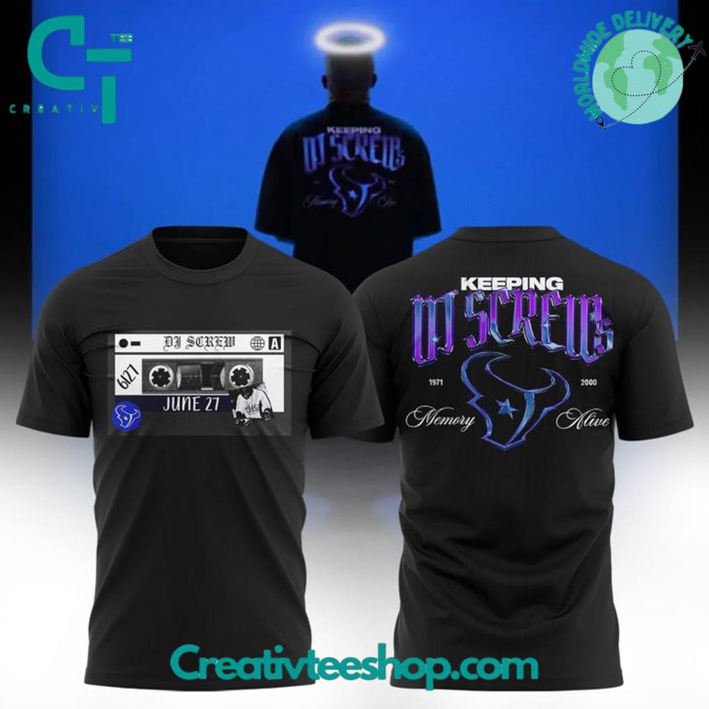 Houston Texans x DJ Screw 2025 Memory Alive Special Tee