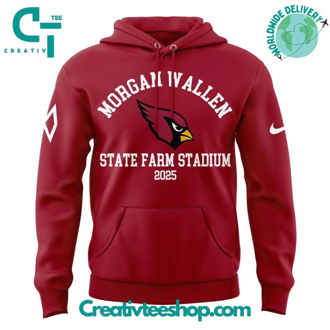Arizona Cardinals x Morgan Wallen “I’m The Problem Tour” 2025 Special Hoodie