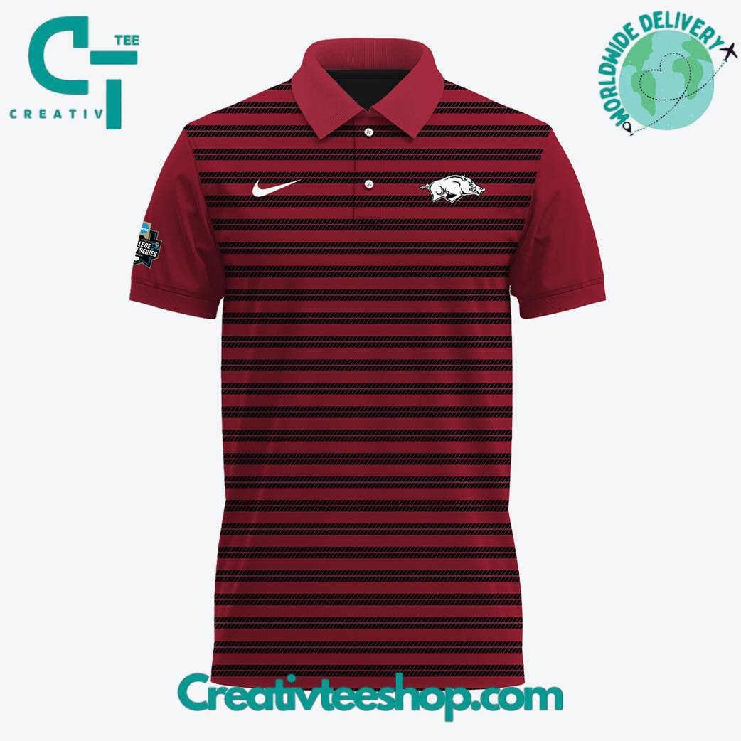 Arkansas Razorback OMAHOGS Limited Edition Red Polo