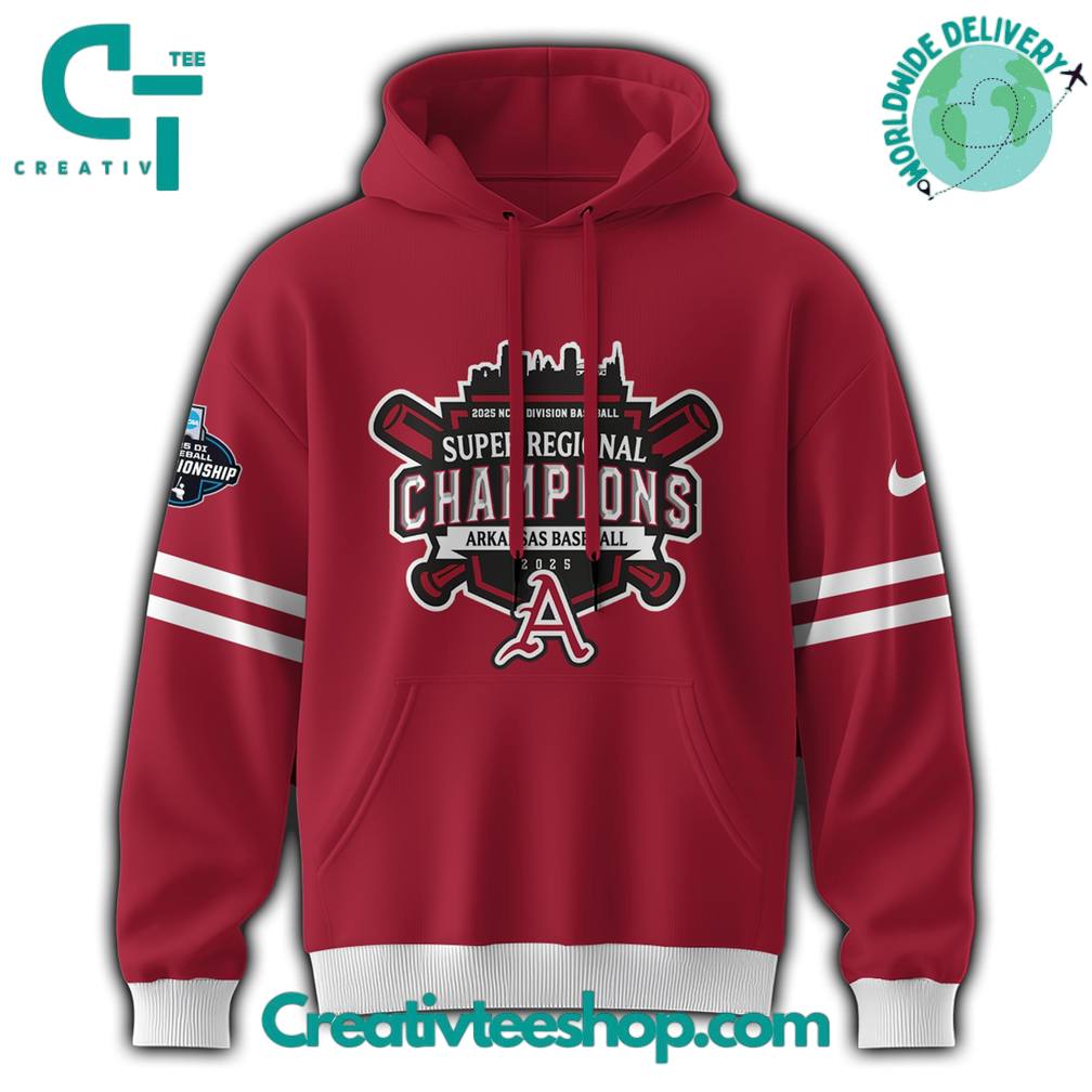 Arkansas Razorbacks 2025 Super Regional Champions Special Hoodie