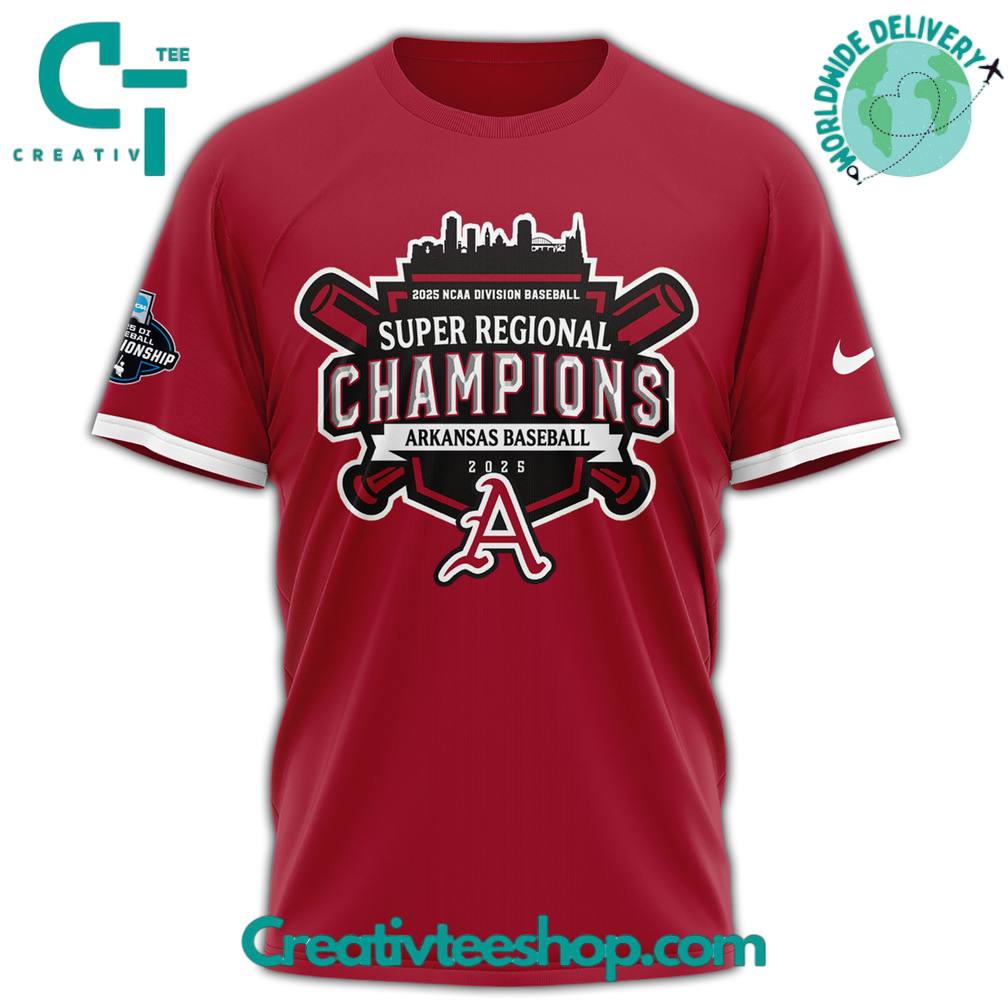 Arkansas Razorbacks 2025 Super Regional Champions Special Tee
