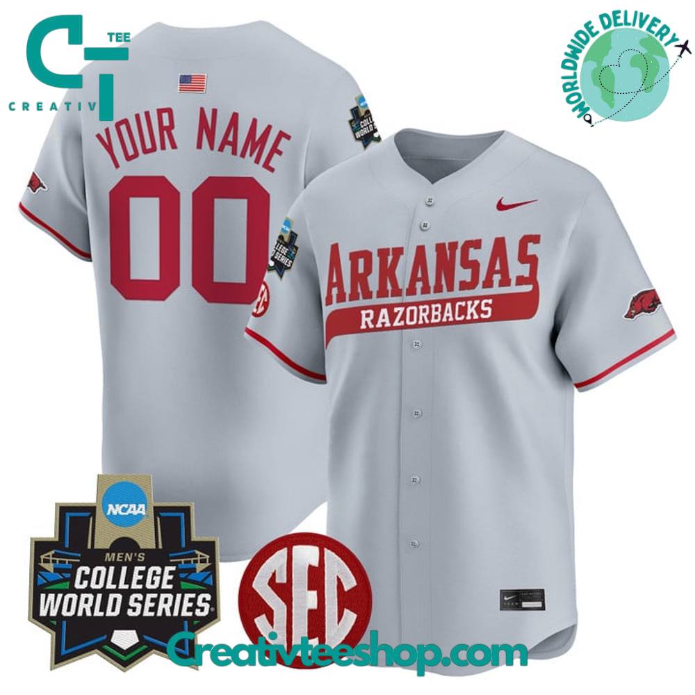 Arkansas Razorbacks 2025 World Series Limited Edition Baseball Jersey