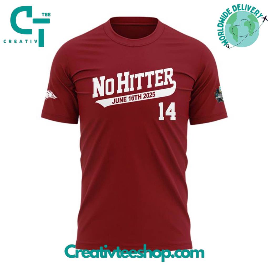 Arkansas Razorbacks Gage Wood College World Series No-Hitter Special Tee