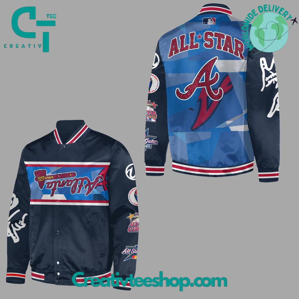 Atlanta Braves x Usher Upside Down Logo Special Bomber Jacket