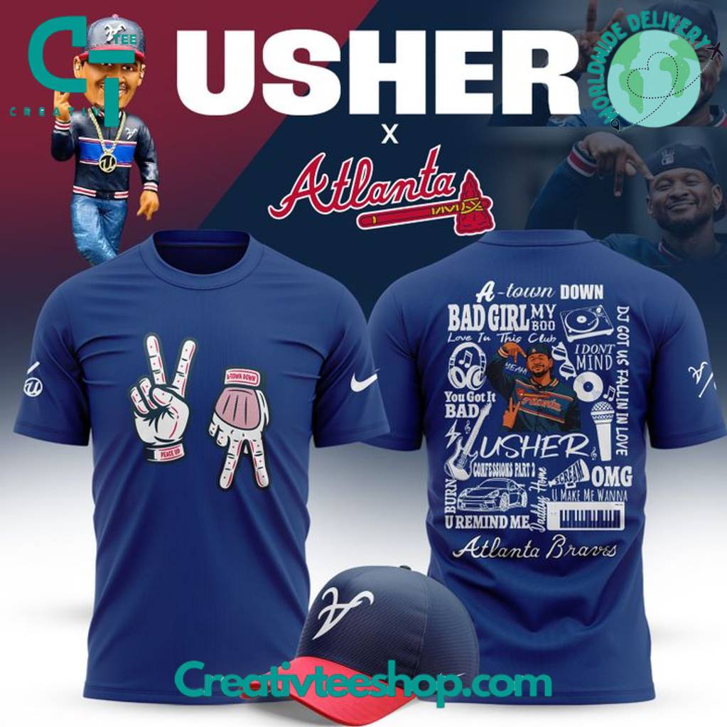 Atlanta Braves x Usher Upside Down Logo Special Tee
