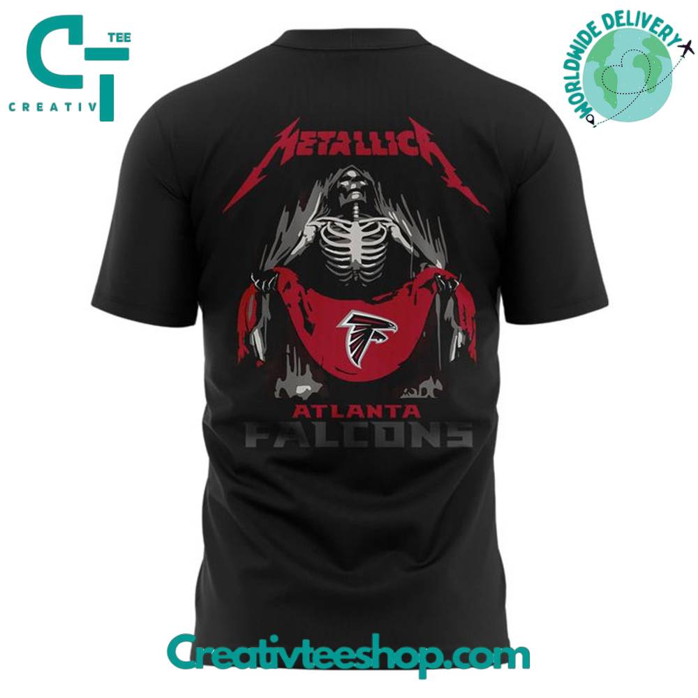 Atlanta Falcons Metallica M72 Tour at Mercedes-Benz Stadium Black Shirt