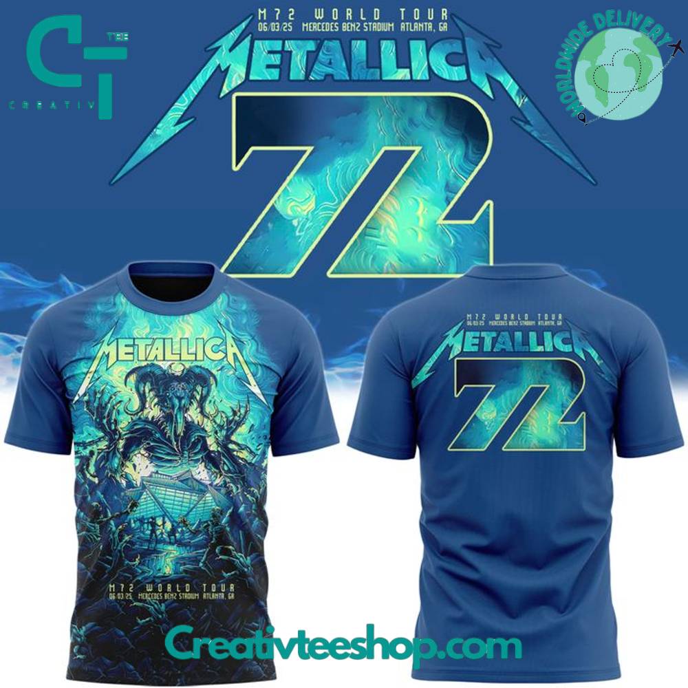 Atlanta Falcons Metallica M72 Tour at Mercedes-Benz Stadium Special Tee