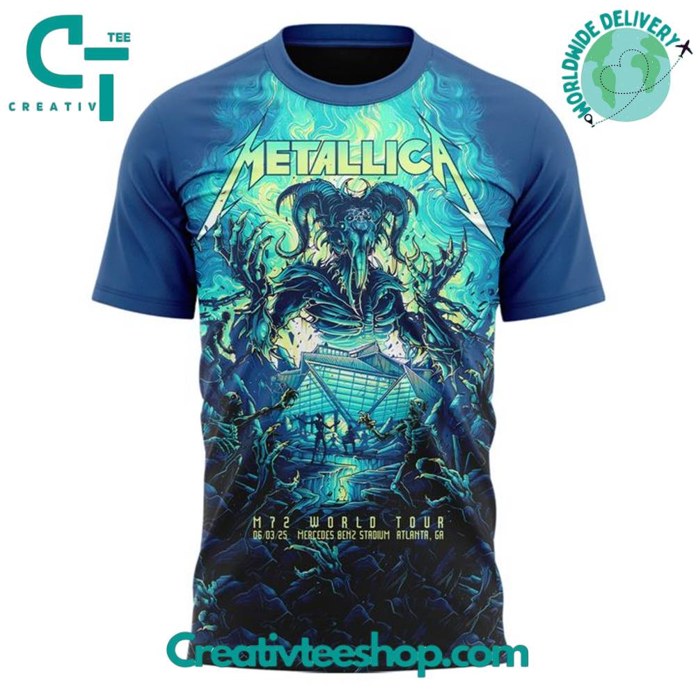 Atlanta Falcons Metallica M72 Tour at Mercedes-Benz Stadium Special Tee