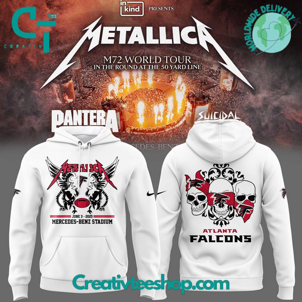 Atlanta Falcons x Metallica M72 World Tour Special Hoodie