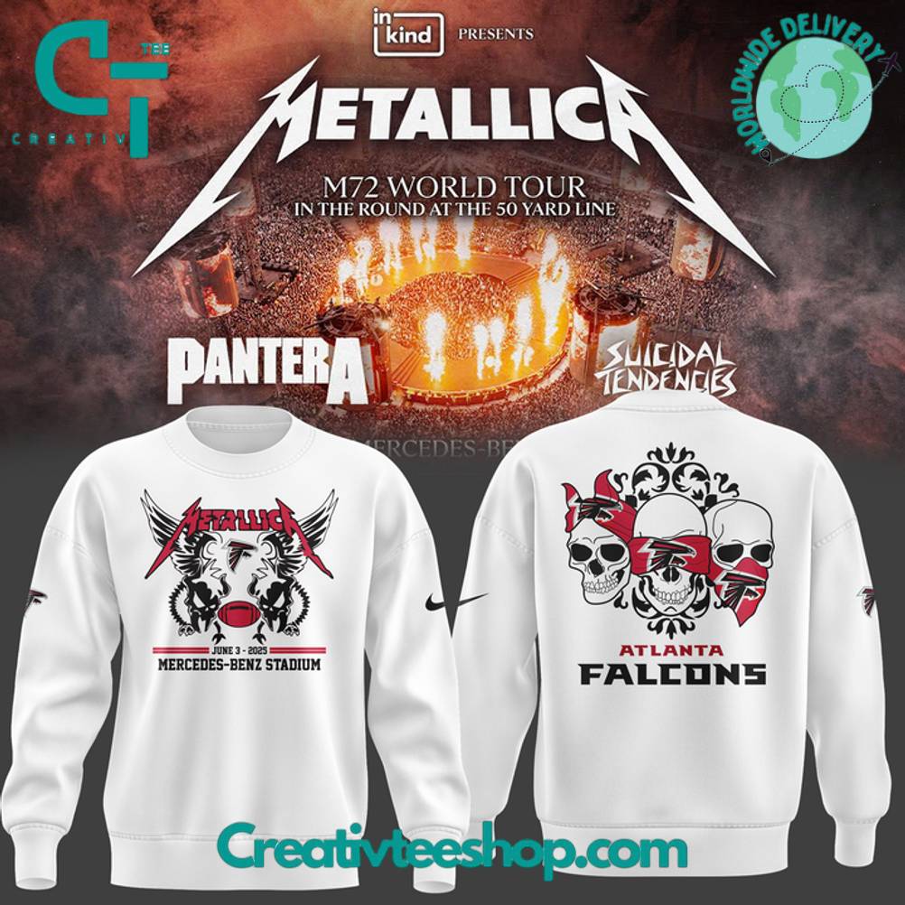 Atlanta Falcons x Metallica M72 World Tour Special Sweatshirt