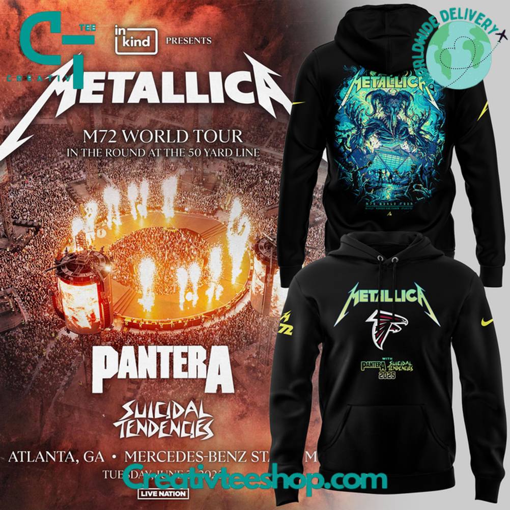 Atlanta Falcons x Metallica M72 World Tour With Pantera And Suicidal Tendencies Special Hoodie