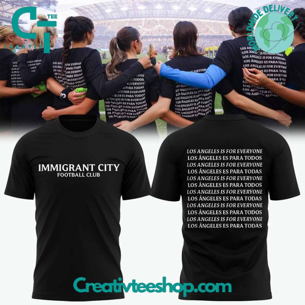 Angel City FC Immigrant City Special Black Tee