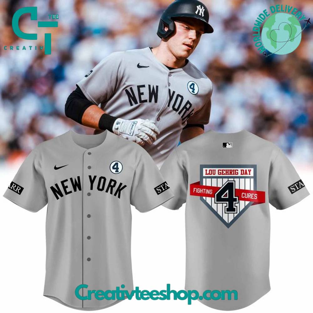New York Yankees x 2025 Lou Gehrig Day Special Baseball Jersey