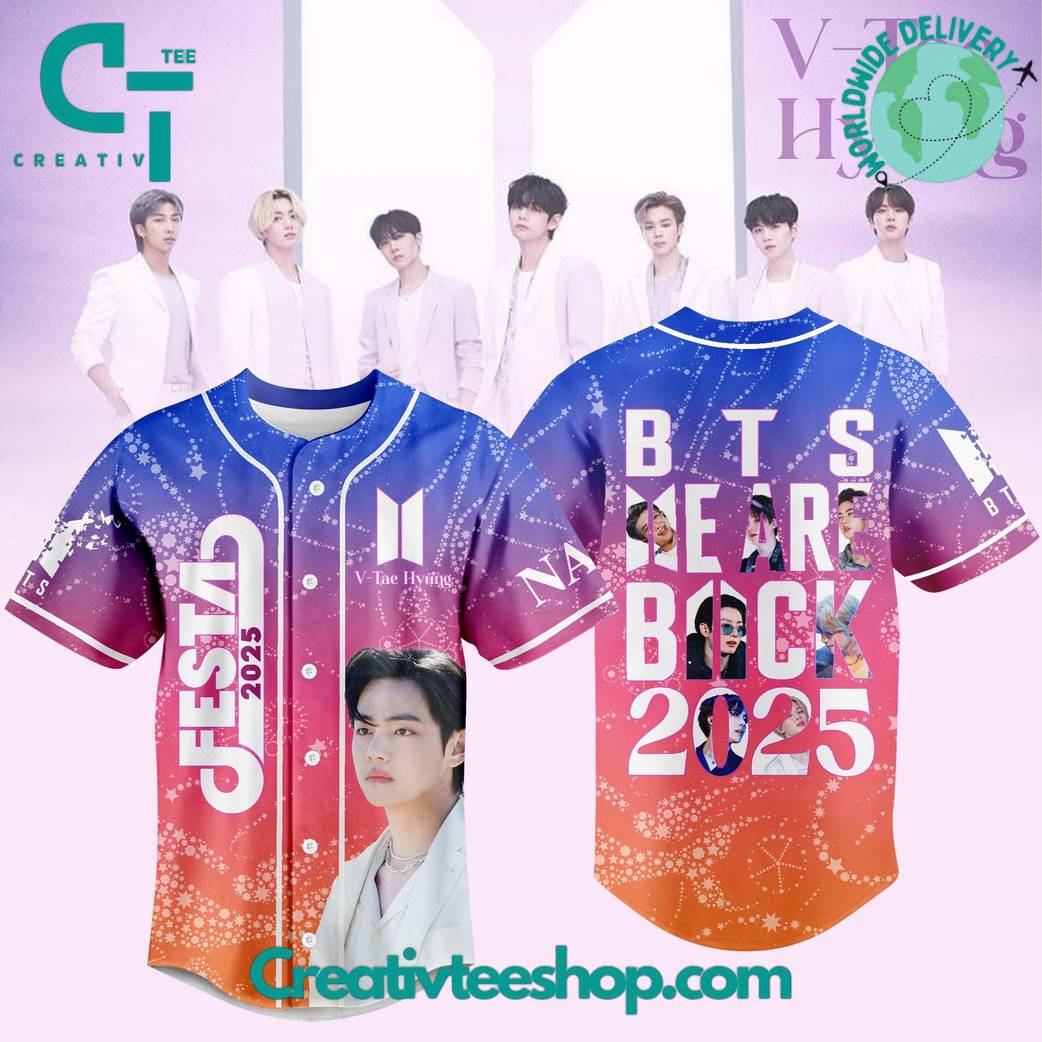 BTS “We Are Back” Tour 2025 Special Baseball Jersey