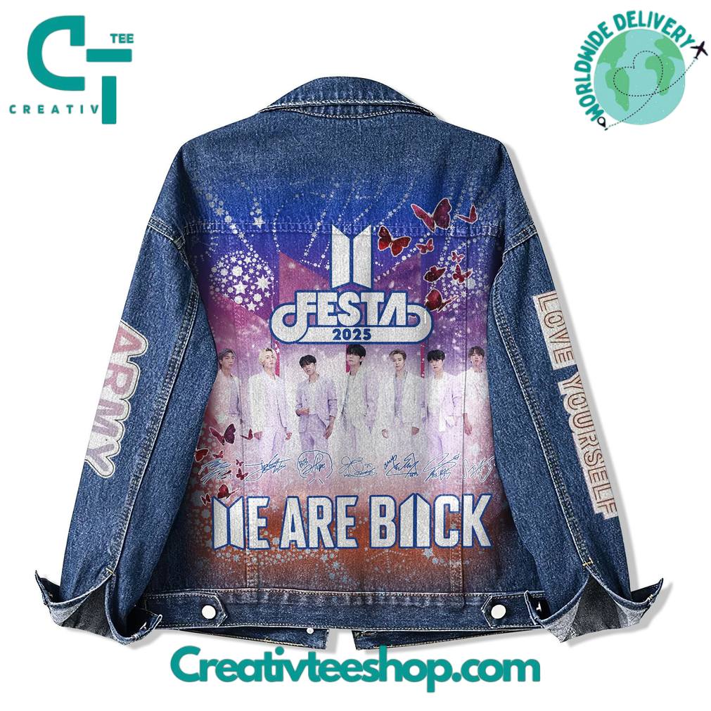 BTS “We Are Back” Tour 2025 Special Denim Jacket