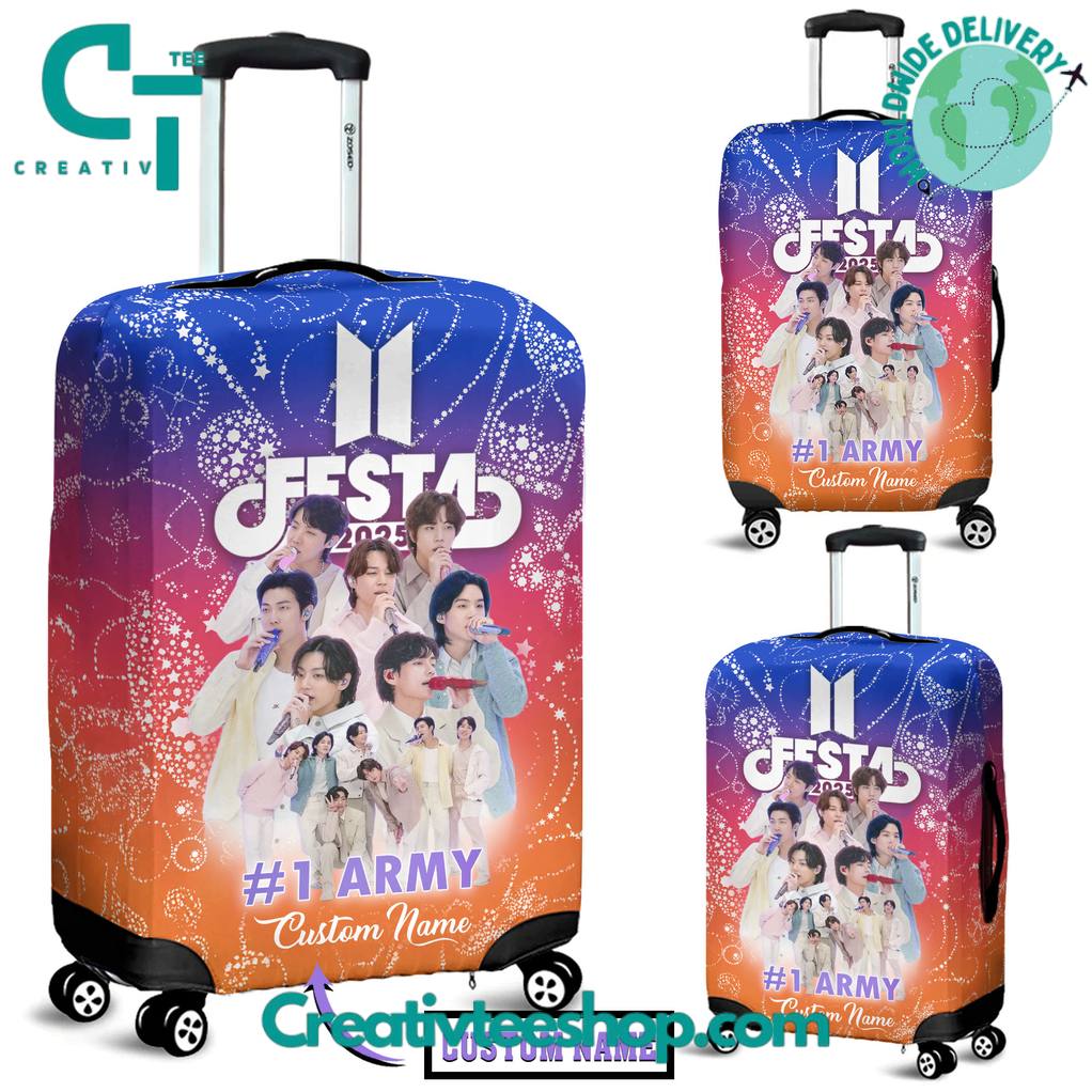 BTS “We are Back” Custom Luggage Cover