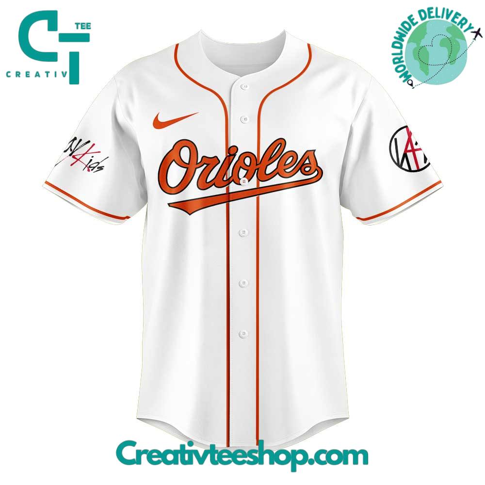 Baltimore Orioles x Stray Kids DomiATE Word Tour Signature Baseball Jersey