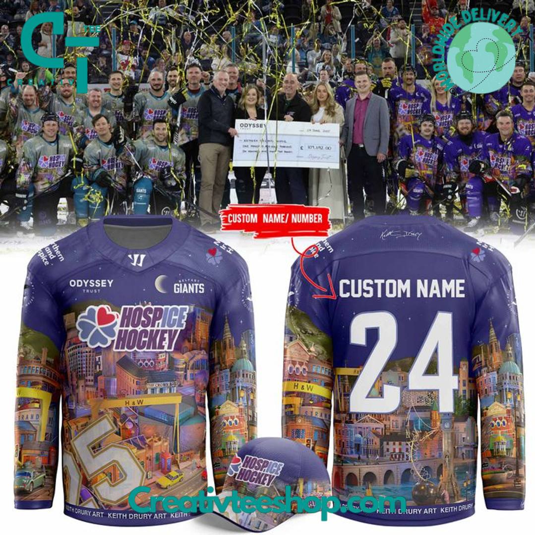 Belfast Giants x Northern Ireland Children’s Hospice 2025 Personalized Hockey Jersey