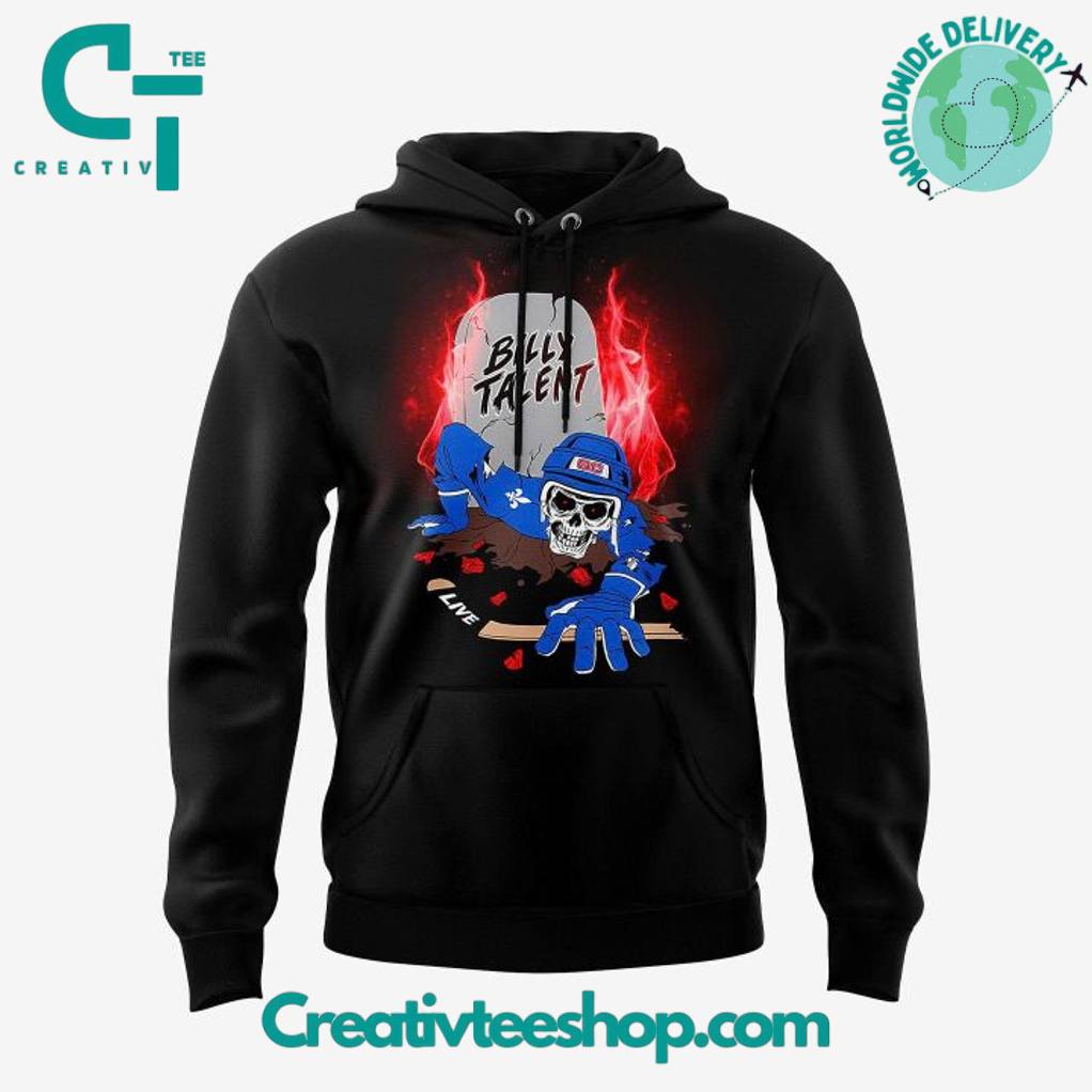 Billy Talent In Quebec Canada Tour 2025 Special Black Hoodie