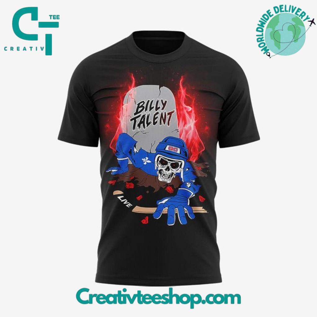 Billy Talent In Quebec Canada Tour 2025 Special Black Tee