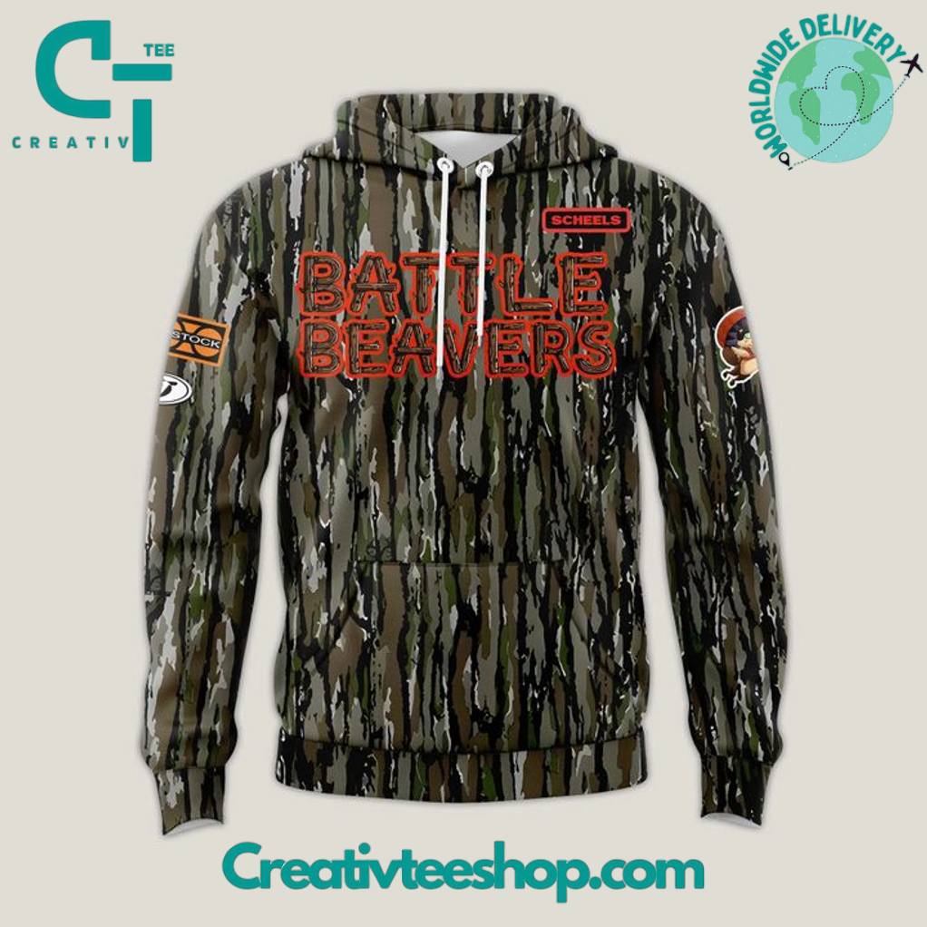 Boise Battle Beavers Baseball Special Camo Hoodie