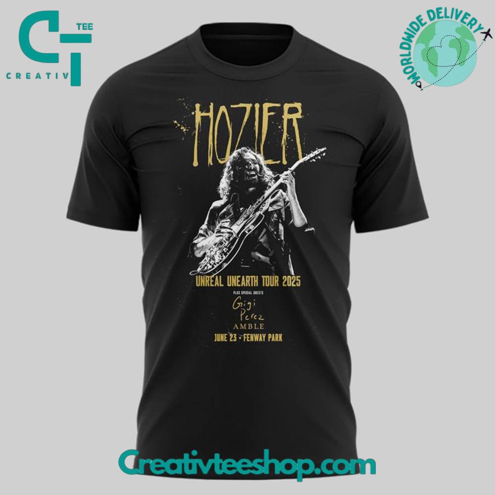 Boston Red Sox x Hozier Unreal Unearth Tour 2025 Limited Edition Tee