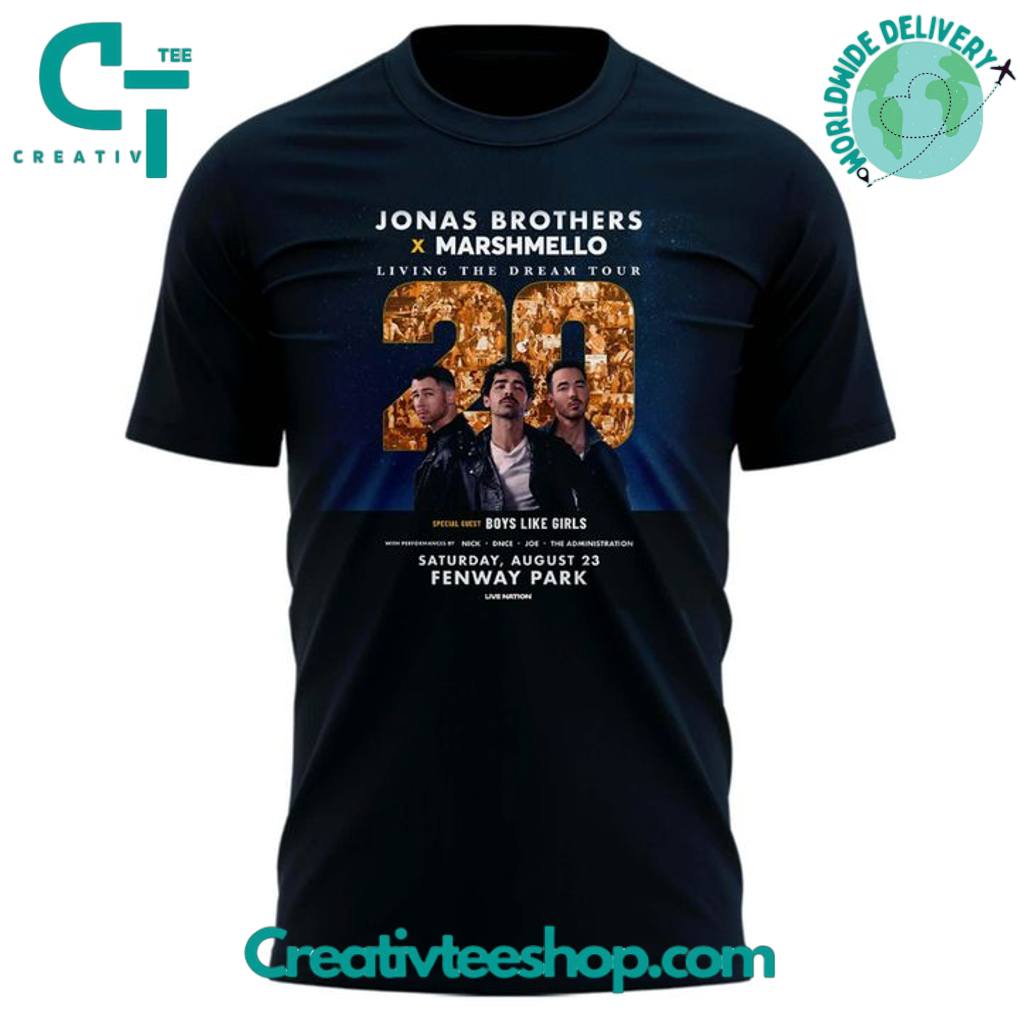 Boston Red Sox x Jonas Brothers “JONAS20 Living The Dream Tour” Special Tee