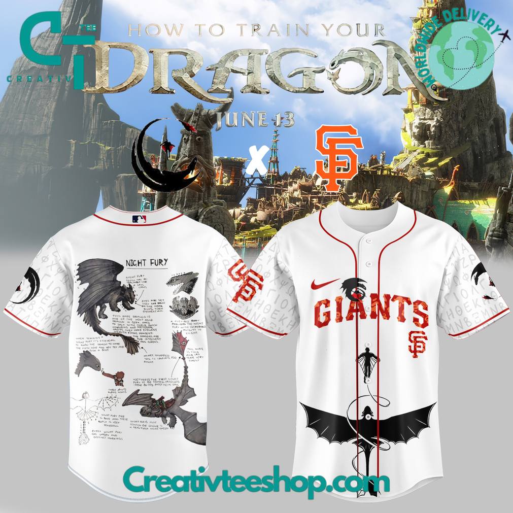 San Francisco Giants x How to Train Your Dragon Limited Edition Baseball Jersey