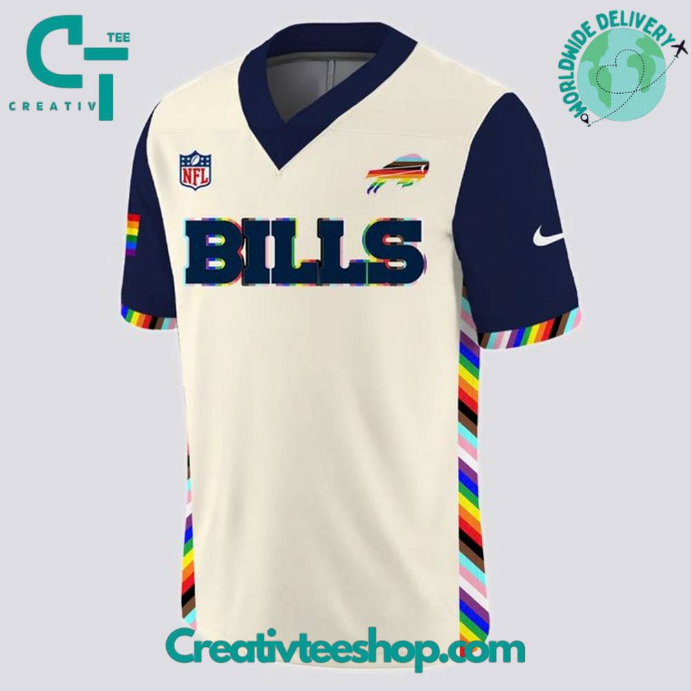 Buffalo Bills x Celebrate Pride Month 2025 Personalized Football Jersey