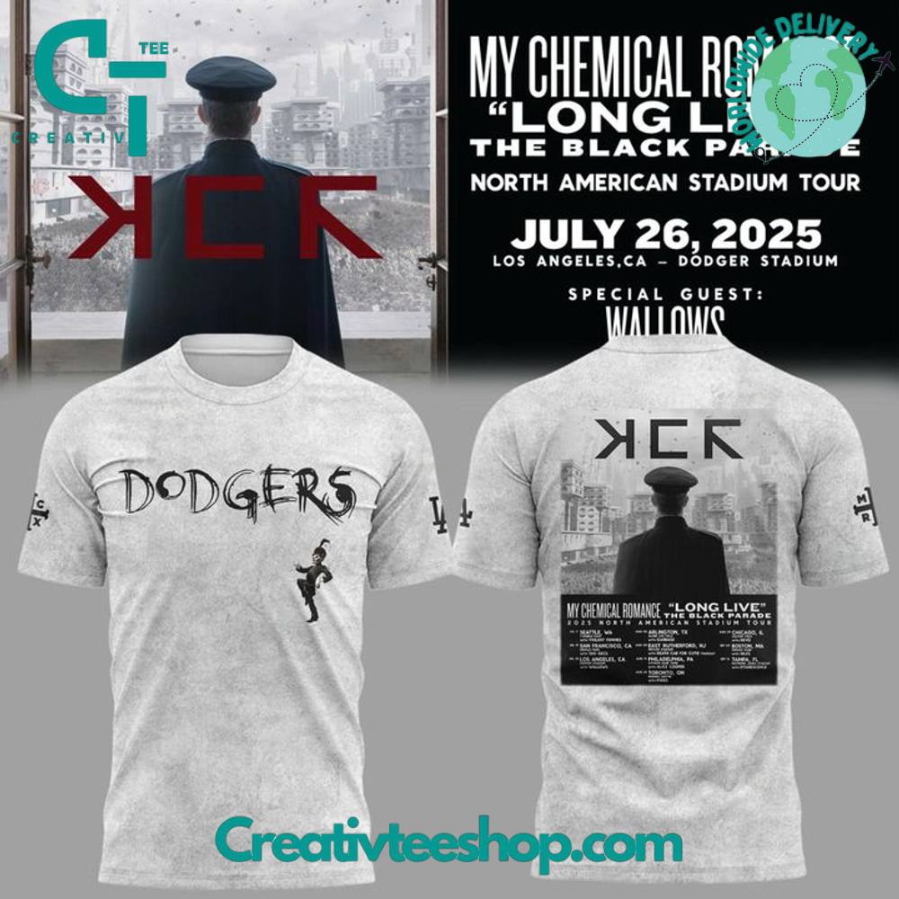 Los Angeles Dodgers x My Chemical Romance The Black Parade Tour Special Tee